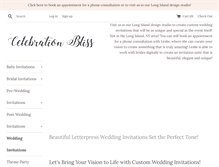 Tablet Screenshot of celebrationbliss.com